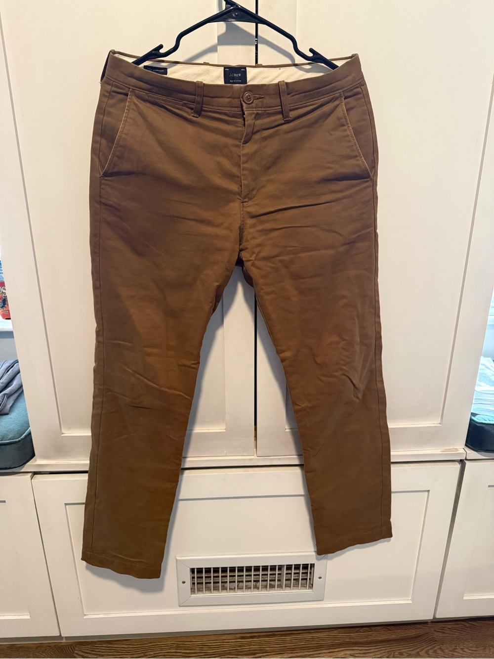 J. Crew Straight Fit Chino Pants - Flannel lining - Brown - 770 straight - 29-30
